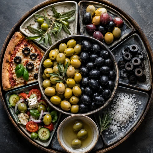 Seven powerful differences between green olives and black olives including taste texture and ripeness