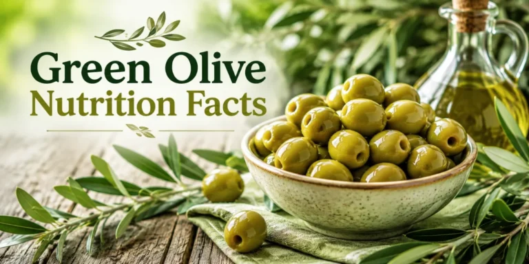 Fresh green olives on olive tree branches in natural sunlight, Green Olive Nutrition Facts